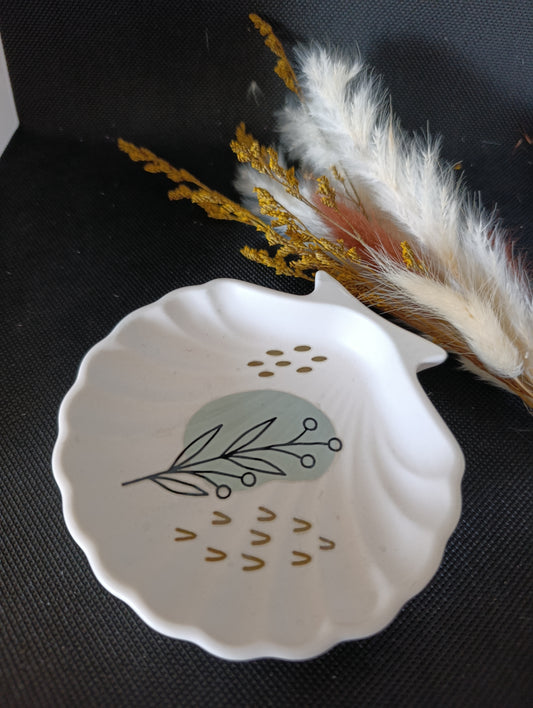 Vide poche coquillage blanc