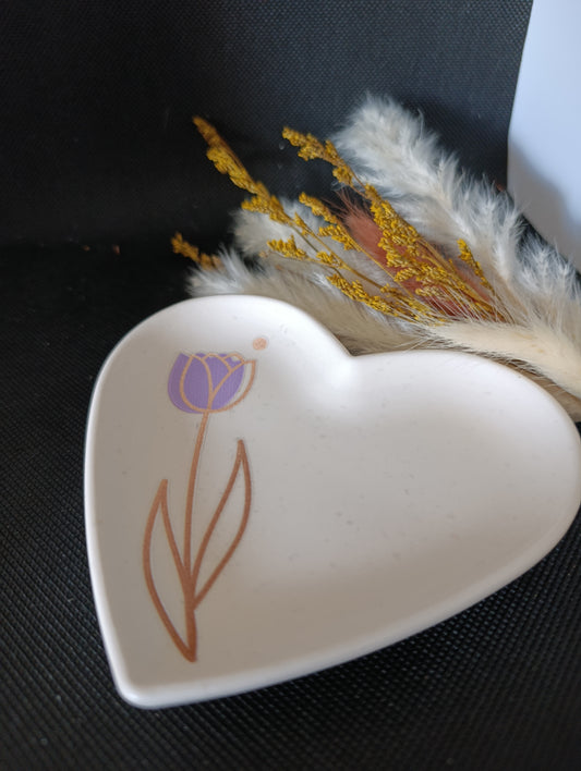 Vide poche coeur tulipe
