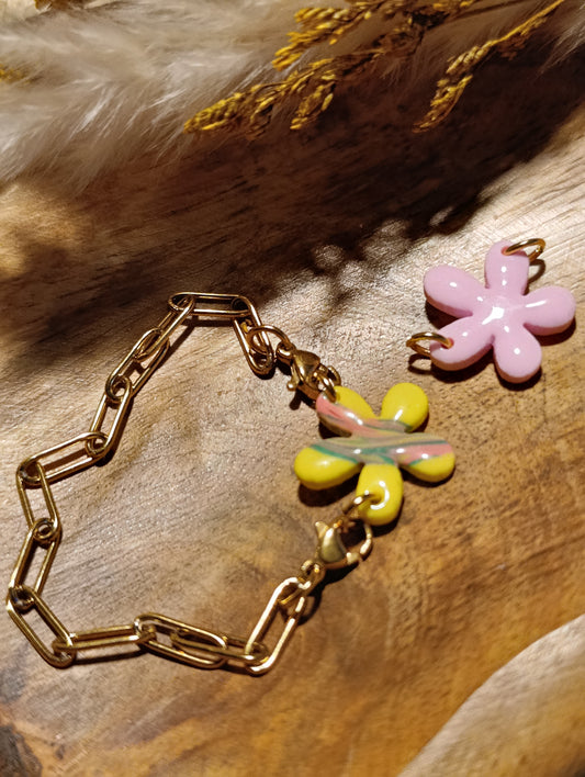 Bracelet interchangeable +une fleur