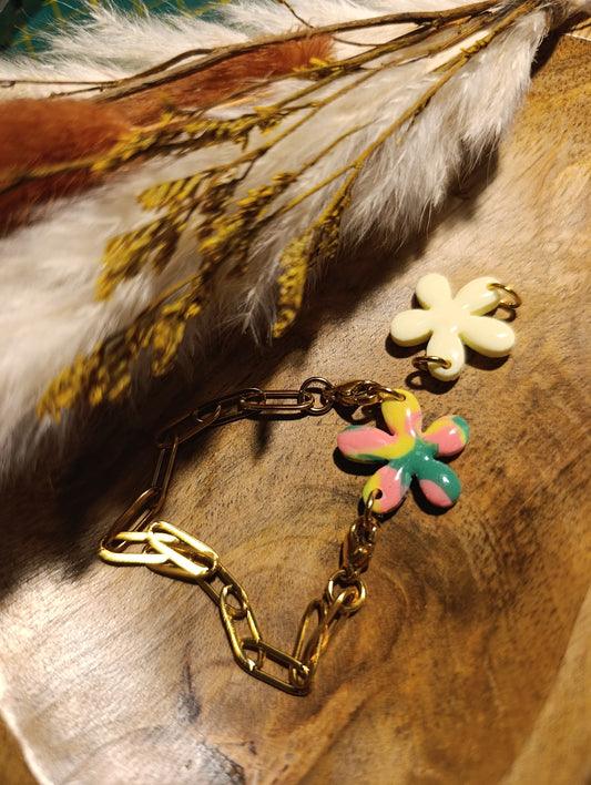 Bracelet interchangeable +une fleur