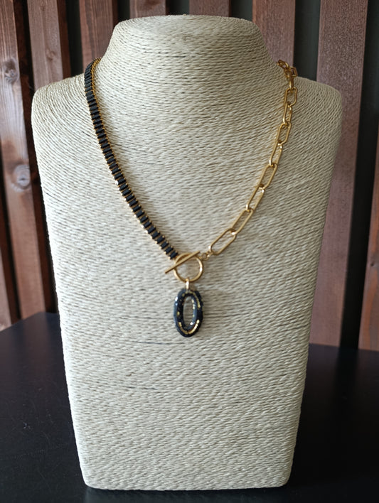 colliers noir et or