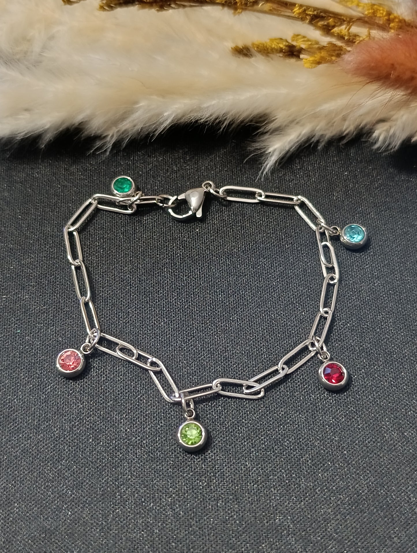 Bracelet argent perles